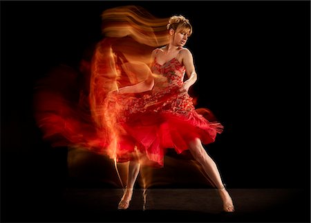 Time lapse view of dancer twirling Stock Photo - Premium Royalty-Free, Code: 6113-06626729