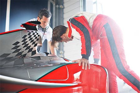 race driver - Racing team working on car Stock Photo - Premium Royalty-Free, Code: 6113-06720734