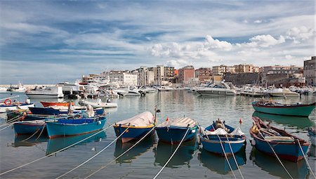 europe marina - Boats docked in urban harbor Stock Photo - Premium Royalty-Free, Code: 6113-06721108