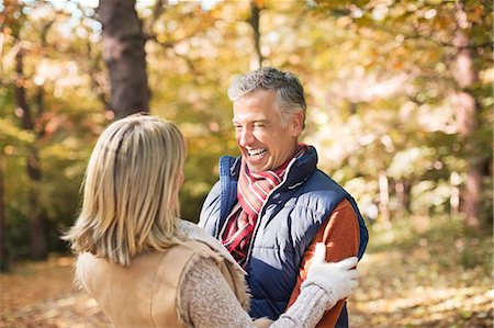 relax middle aged - Older couple hugging in park Stock Photo - Premium Royalty-Free, Code: 6113-06721248