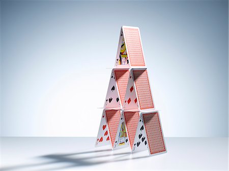 stack (orderly pile) - House of cards Stock Photo - Premium Royalty-Free, Code: 6113-06898970