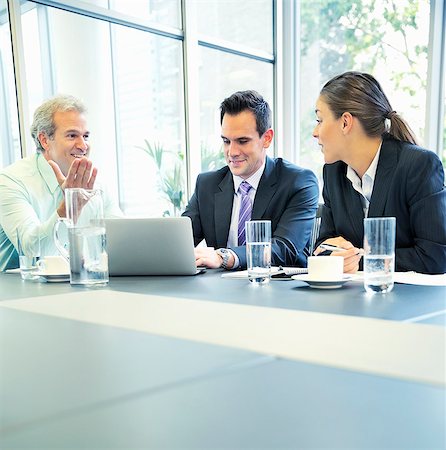 simsearch:6113-06899158,k - Business people meeting in conference room Stock Photo - Premium Royalty-Free, Code: 6113-06899005