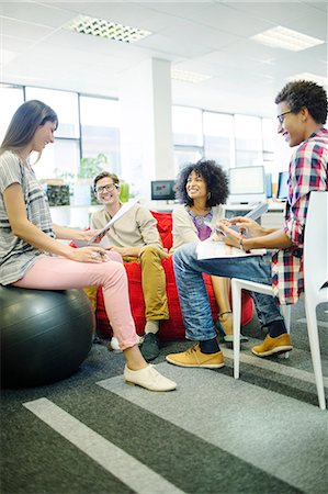 Business people talking in meeting Stock Photo - Premium Royalty-Free, Code: 6113-07147990