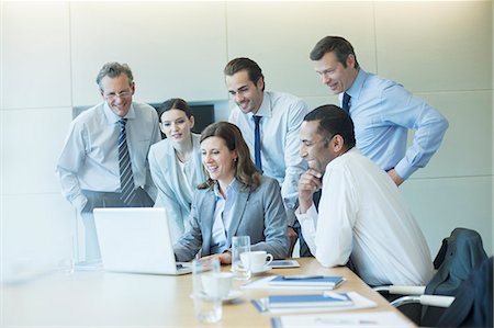 Business people talking in meeting Stock Photo - Premium Royalty-Free, Code: 6113-07159029