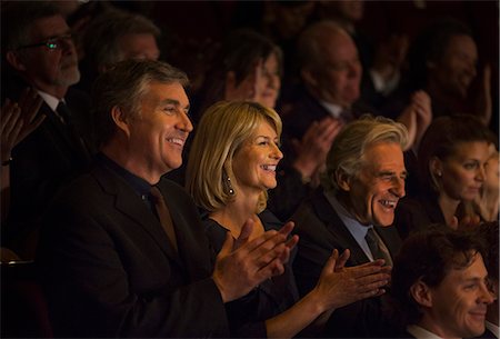 Clapping theater audience Stock Photo - Premium Royalty-Free, Code: 6113-07159932