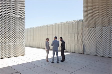 picture of three women talking - Business people talking outdoors Stock Photo - Premium Royalty-Free, Code: 6113-07242217