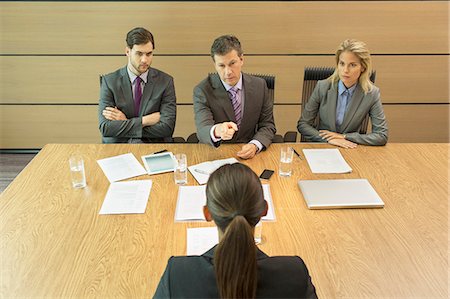 simsearch:6113-07243263,k - Business people talking in meeting Stock Photo - Premium Royalty-Free, Code: 6113-07243175