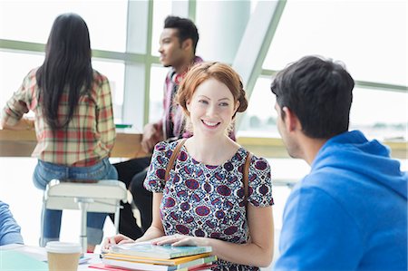 University students talking in cafe Stock Photo - Premium Royalty-Free, Code: 6113-07243418