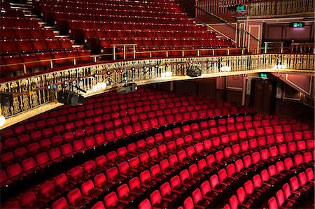 entertainment theatre - Empty seats in theater Stock Photo - Premium Royalty-Free, Code: 6113-07542946