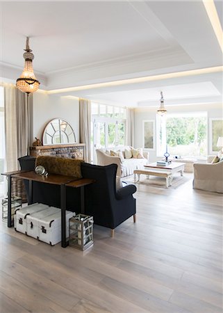 Luxury living room Foto de stock - Sin royalties Premium, Código: 6113-07565254