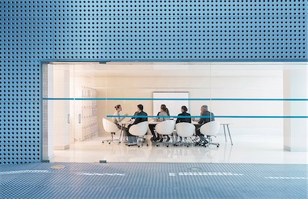 exterior office buildings - Business people meeting in modern conference room Stock Photo - Premium Royalty-Free, Code: 6113-07588962