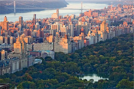 park from above - Central Park, Upper West Side, New York City, New York, United States Stock Photo - Premium Royalty-Free, Code: 6113-07589316