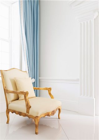 simsearch:6113-09111895,k - Armchair in luxury home Stock Photo - Premium Royalty-Free, Code: 6113-07589566