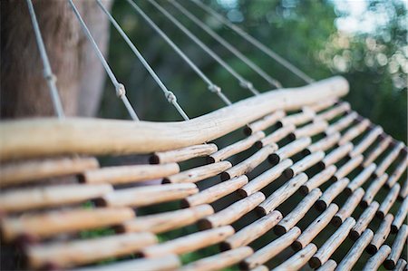 Wooden hammock Fotografie stock - Premium Royalty-Free, Codice: 6113-07589738