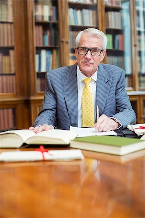 study (room) - Lawyer doing research in chambers Stock Photo - Premium Royalty-Free, Code: 6113-07762459