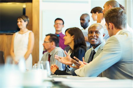 simsearch:6113-07906087,k - Group of business people having meeting in conference room Stock Photo - Premium Royalty-Free, Code: 6113-07906071