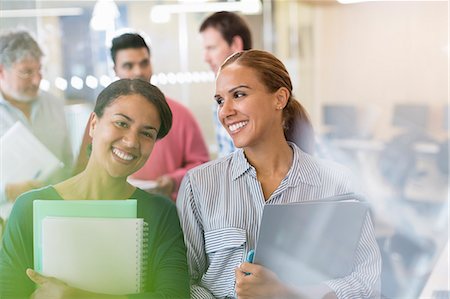 Portrait confident women in adult education classroom Stock Photo - Premium Royalty-Free, Code: 6113-08321456