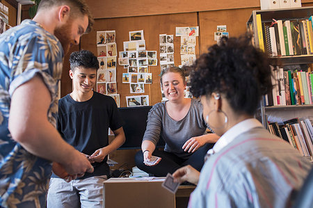 simsearch:6113-09179135,k - Creative business people playing cards in office Stock Photo - Premium Royalty-Free, Code: 6113-09179073