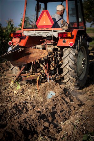 Farmer In Tractor Ploughing Field, Croatia, Slavonia, Europe Photographie de stock - Premium Libres de Droits, Code: 6115-06778690