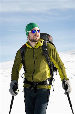 simsearch:6115-06966977,k - Backcountry skier with ski goggles, Alpbachtal, Tyrol, Austria, Europe Stock Photo - Premium Royalty-Free, Code: 6115-06967089