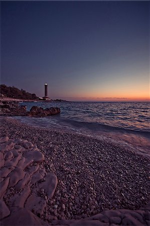 Lighthouse At Night, Dugi Otok, Dalmatia, Croatia, Europe Stock Photo - Premium Royalty-Free, Code: 6115-06967176