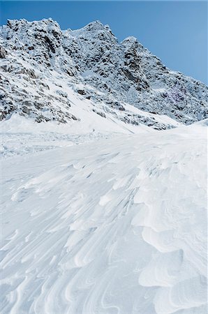 simsearch:6115-07109775,k - Mountain range, snowcapped rocks, European Alps, Tyrol, Austria Foto de stock - Royalty Free Premium, Número: 6115-07109725