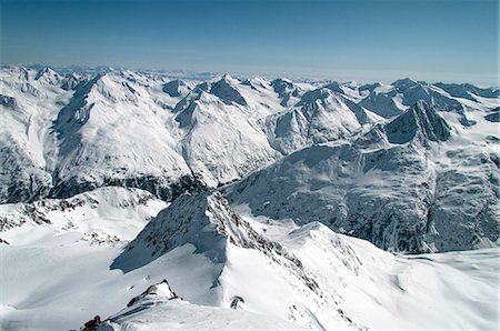 Mountain scenery, snowcapped rocks, European Alps, Tyrol, Austria Photographie de stock - Premium Libres de Droits, Code: 6115-07109728