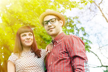 simsearch:6115-08101096,k - Portrait of young couple dating in park, Osijek, Croatia Stock Photo - Premium Royalty-Free, Code: 6115-08100708