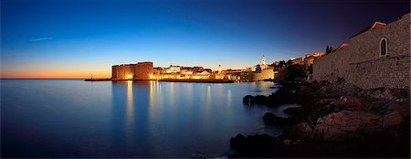 simsearch:6119-07452181,k - Ancient fortress at sunset, Dubrovnik, Dalmatia, Croatia Stock Photo - Premium Royalty-Free, Code: 6115-08101235