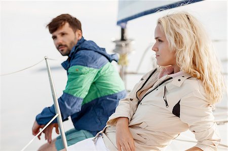 simsearch:6115-08239576,k - Young couple relaxing on sailboat, Adriatic Sea Stock Photo - Premium Royalty-Free, Code: 6115-08239785