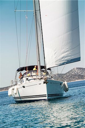 simsearch:6115-06733152,k - Yacht on the move, Adriatic Sea Stockbilder - Premium RF Lizenzfrei, Bildnummer: 6115-08239723