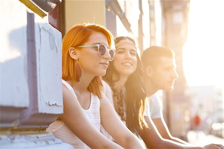 simsearch:6115-08239929,k - Cool young people in hippie style fashion Stock Photo - Premium Royalty-Free, Code: 6115-08239915
