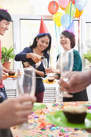 simsearch:6116-07235672,k - Business People Having Champagne at Office Party Stock Photo - Premium Royalty-Free, Code: 6116-06938881