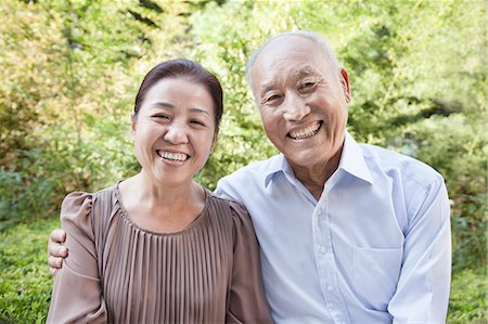 portrait of asian male senior - Senior Couple Portrait Stock Photo - Premium Royalty-Free, Code: 6116-06938816