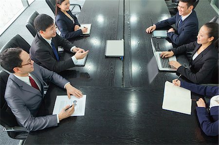 simsearch:614-07487041,k - Businesspeople at a Meeting Stock Photo - Premium Royalty-Free, Code: 6116-06939593