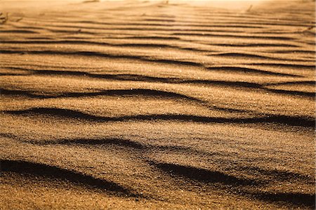 Surface level shot of the desert and the wind pattern on the sand Stock Photo - Premium Royalty-Free, Code: 6116-07235944