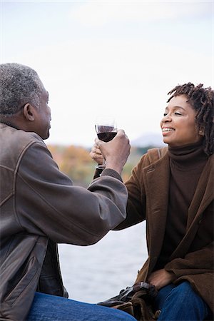 the couple toasting Stock Photo - Premium Royalty-Free, Code: 6116-08945560