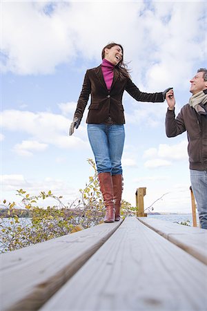 the couple holding hands Stock Photo - Premium Royalty-Free, Code: 6116-08945572