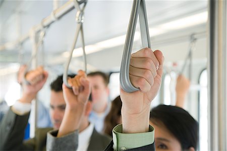 Commuters on light rail Stock Photo - Premium Royalty-Free, Code: 6116-08945619