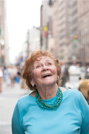 elderly people with ethnic diversity - Pedestrian portrait in city Stock Photo - Premium Royalty-Free, Code: 6116-08915966