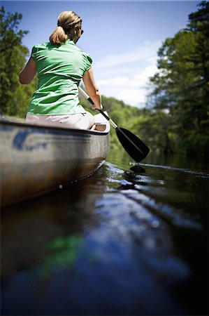 pov - Woman canoeing Stock Photo - Premium Royalty-Free, Code: 6118-07353532