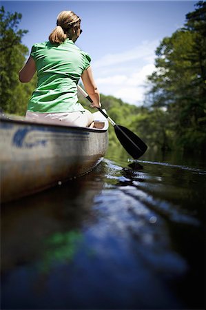 point of view person - Woman canoeing Stock Photo - Premium Royalty-Free, Code: 6118-07353532