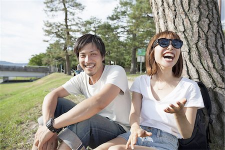 Friends in the park. Foto de stock - Sin royalties Premium, Código: 6118-07813267