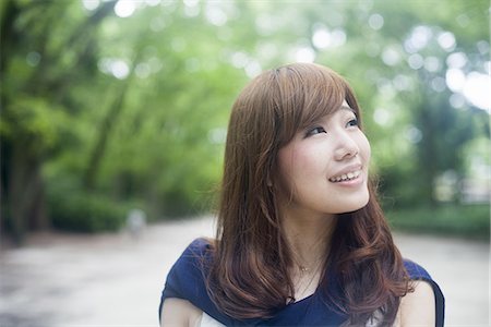 simsearch:6118-07813281,k - A woman in a Kyoto park. Stock Photo - Premium Royalty-Free, Code: 6118-07813231