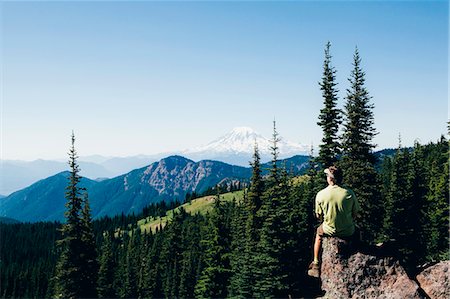 foresta nazionale gifford pinchot - Goat Rocks Wilderness, Cascade Range, Washington, USA Fotografie stock - Premium Royalty-Free, Codice: 6118-08001520