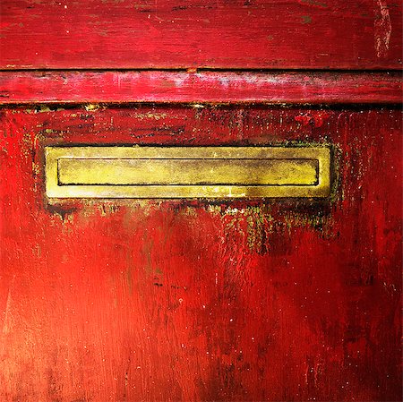 eingang - Mail slot in a door Foto de stock - Sin royalties Premium, Código: 6118-08399623