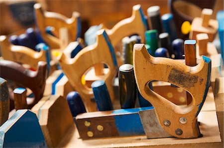 simsearch:6118-09018535,k - Close up of a woodworking tools in a boat-builder's workshop. Stock Photo - Premium Royalty-Free, Code: 6118-09018543