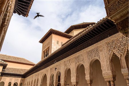 simsearch:400-07123647,k - Exterior view, Alhambra palace, Granada, Andalusia, Spain. Stock Photo - Premium Royalty-Free, Code: 6118-09028090