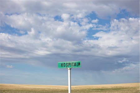 Rural hospital sign, Stock Photo - Premium Royalty-Free, Code: 6118-09173837