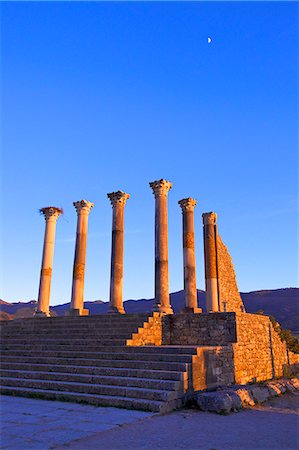 simsearch:6119-08170150,k - Excavated Roman City, Volubilis, UNESCO World Heritage Site, Morocco, North Africa, Africa Foto de stock - Sin royalties Premium, Código: 6119-07443700